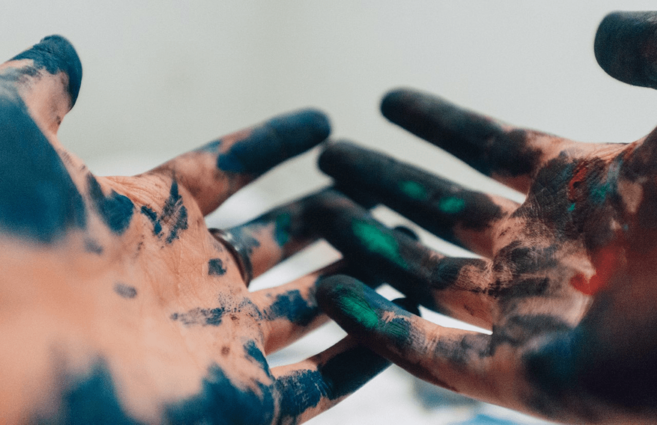 painted hands image